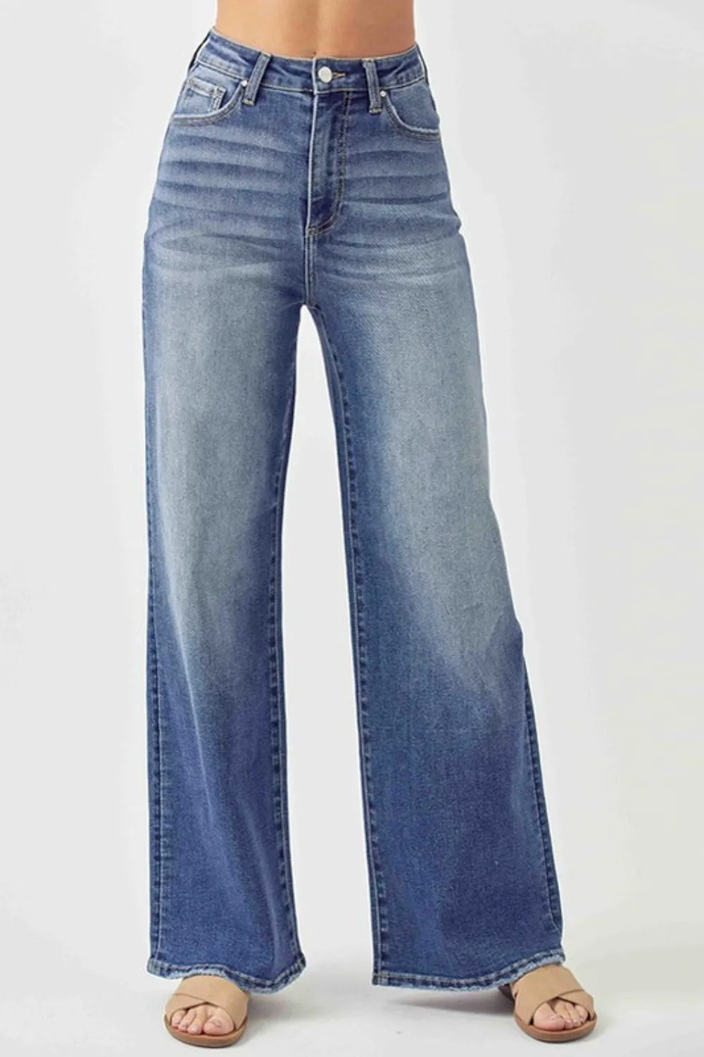 Risen Camden High Rise Wide Leg Jeans