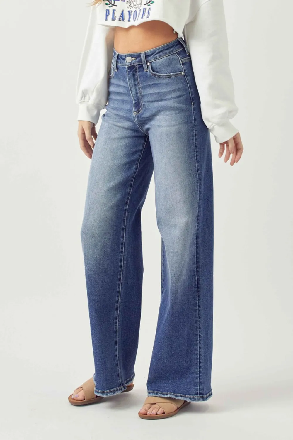 Risen Camden High Rise Wide Leg Jeans