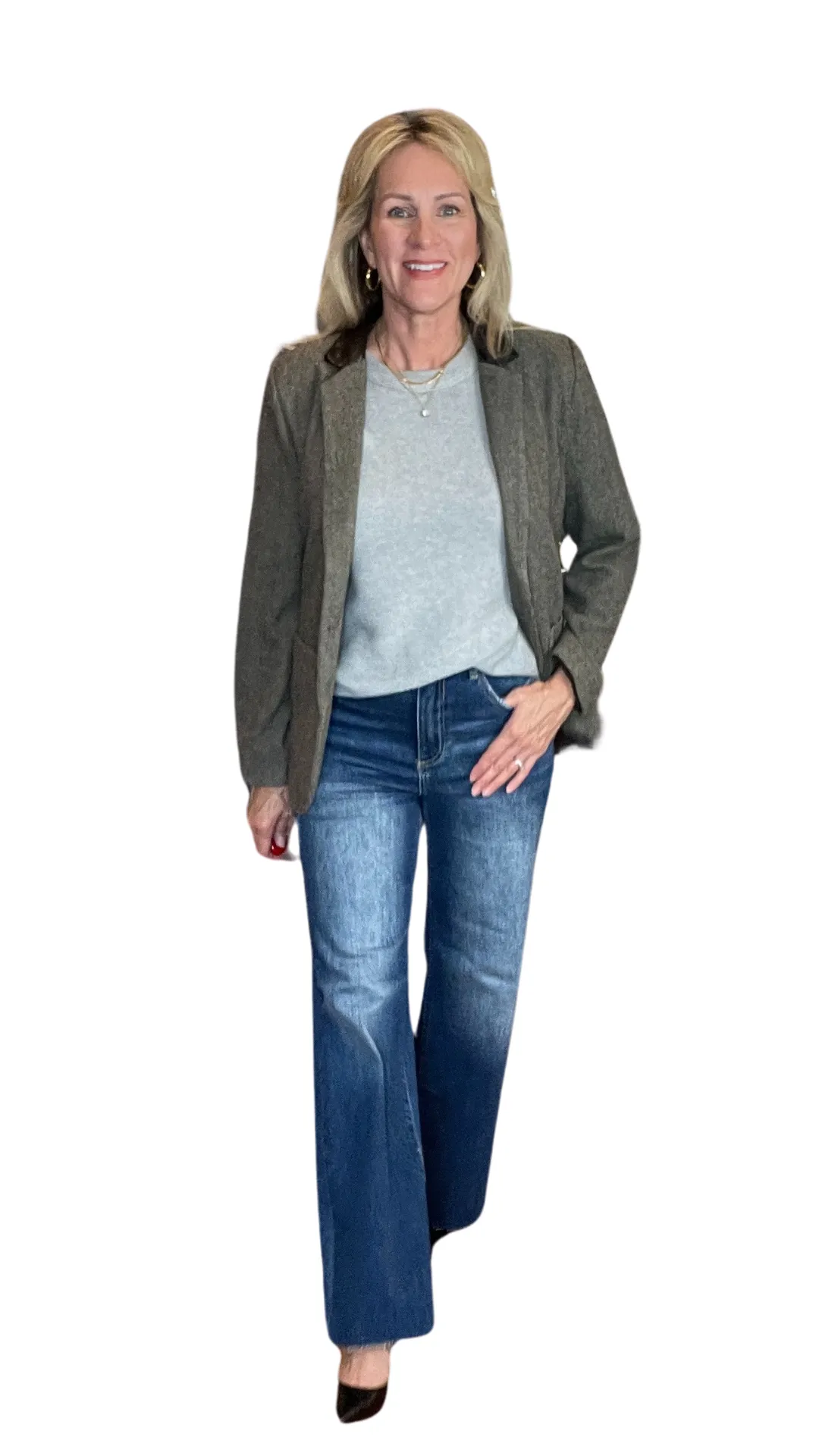 Risen Camden High Rise Wide Leg Jeans