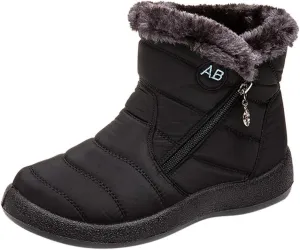 SBGMoSJ Short Winter Boots Extra Wide for Women Waterproof Snow Non Slip Winter Boots Waterproof Fashion Winter Boots for Women 2023 Womens Waterproof Boots Botas De Invierno Para Mujer Con Tacones