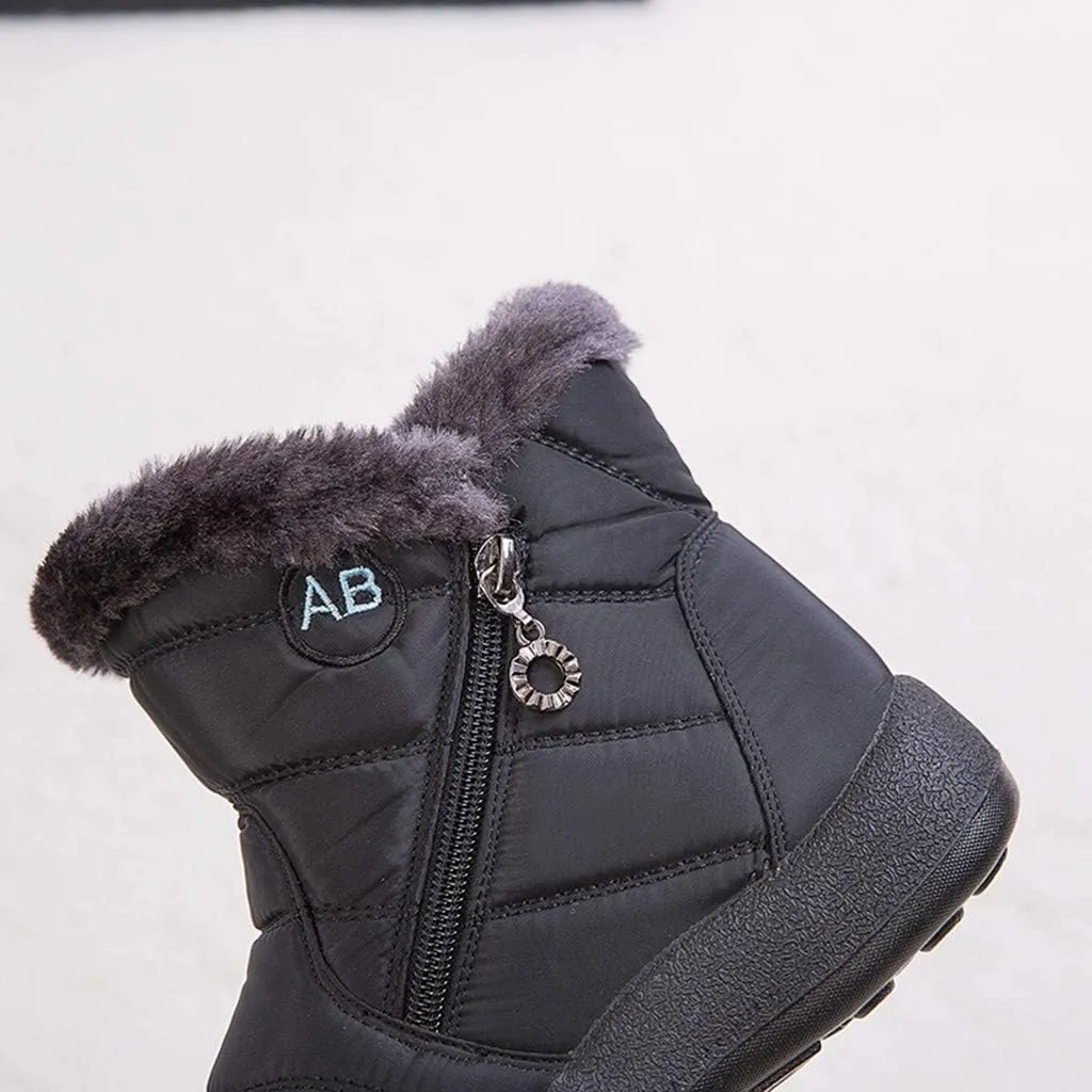 SBGMoSJ Short Winter Boots Extra Wide for Women Waterproof Snow Non Slip Winter Boots Waterproof Fashion Winter Boots for Women 2023 Womens Waterproof Boots Botas De Invierno Para Mujer Con Tacones