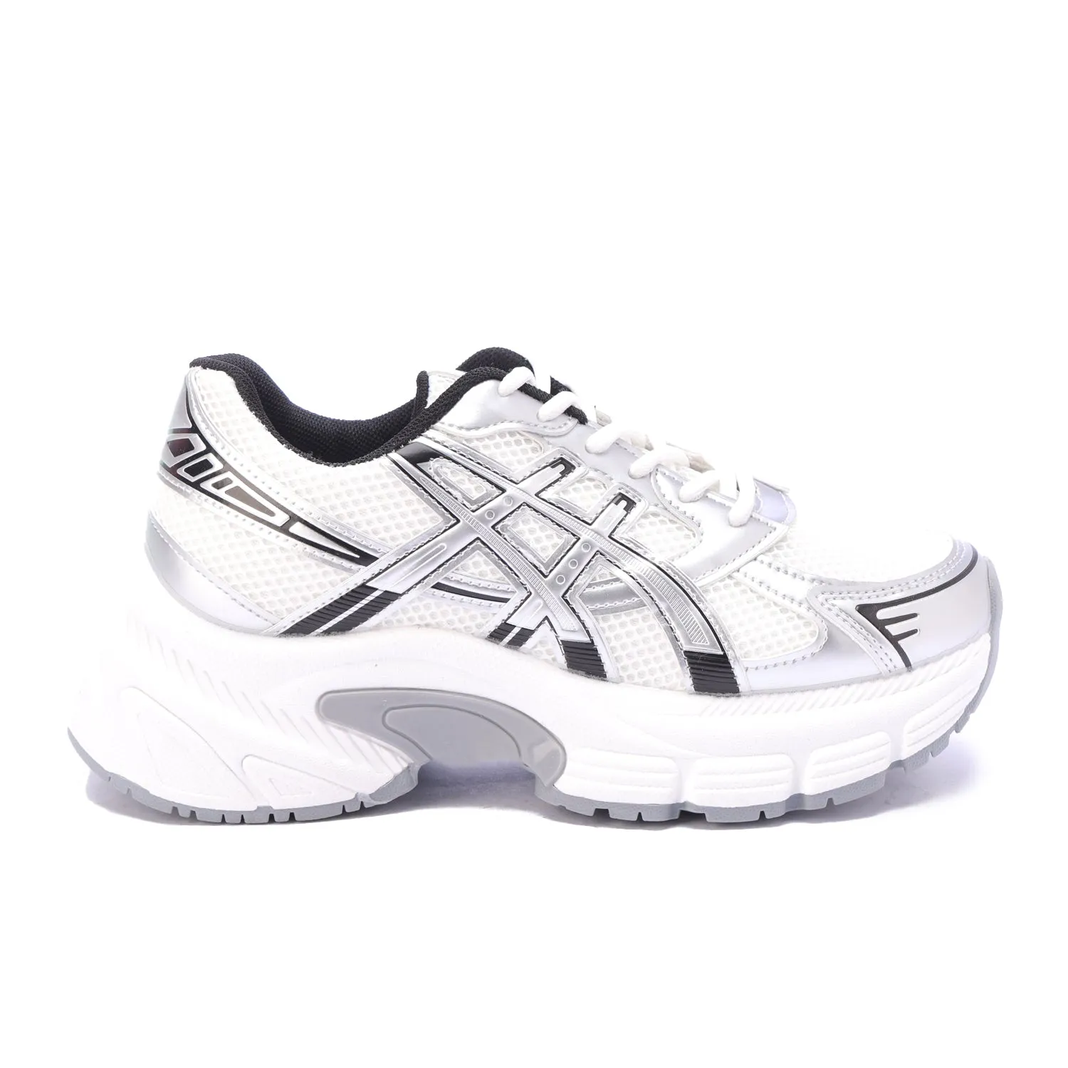 Silver Shadow Retro Running Sneakers-Black