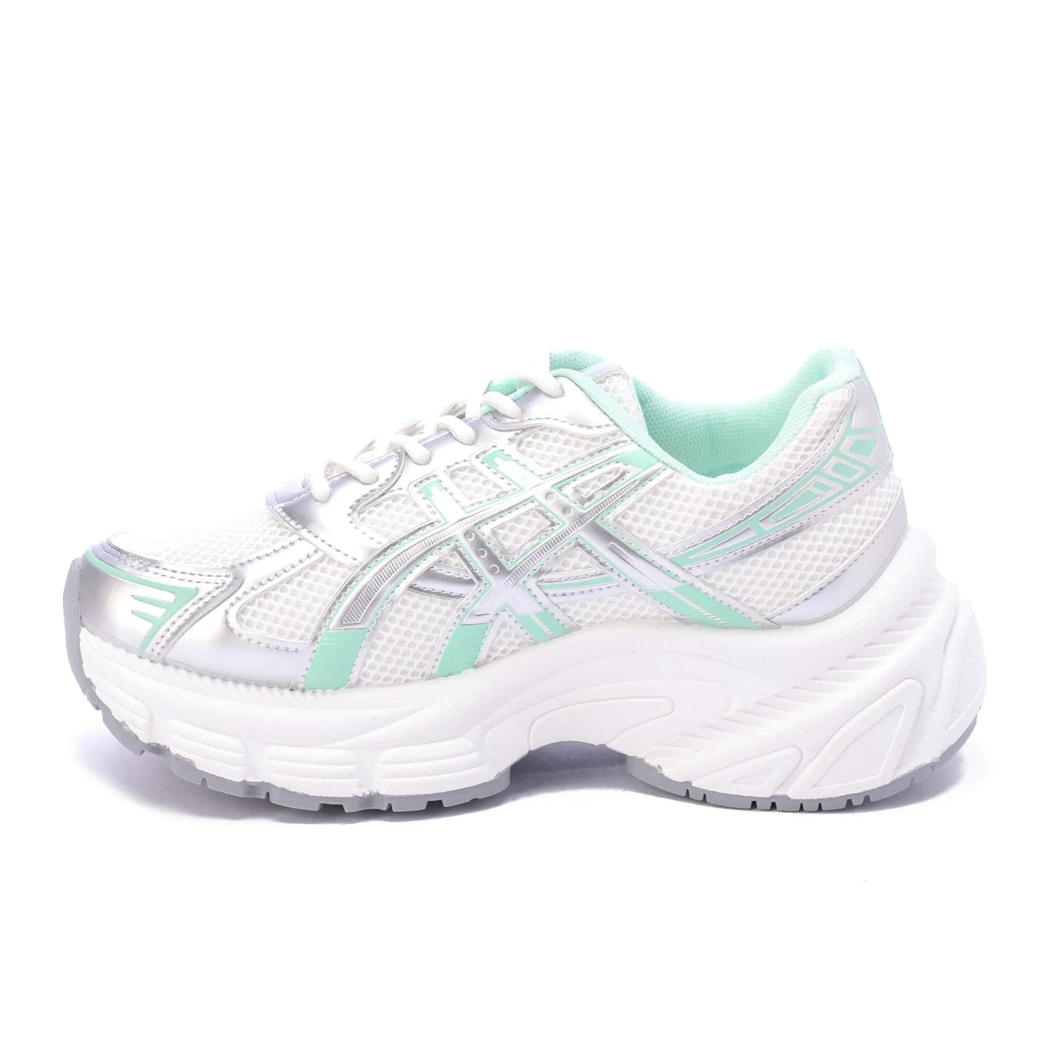 Silver Shadow Retro Running Sneakers-Green