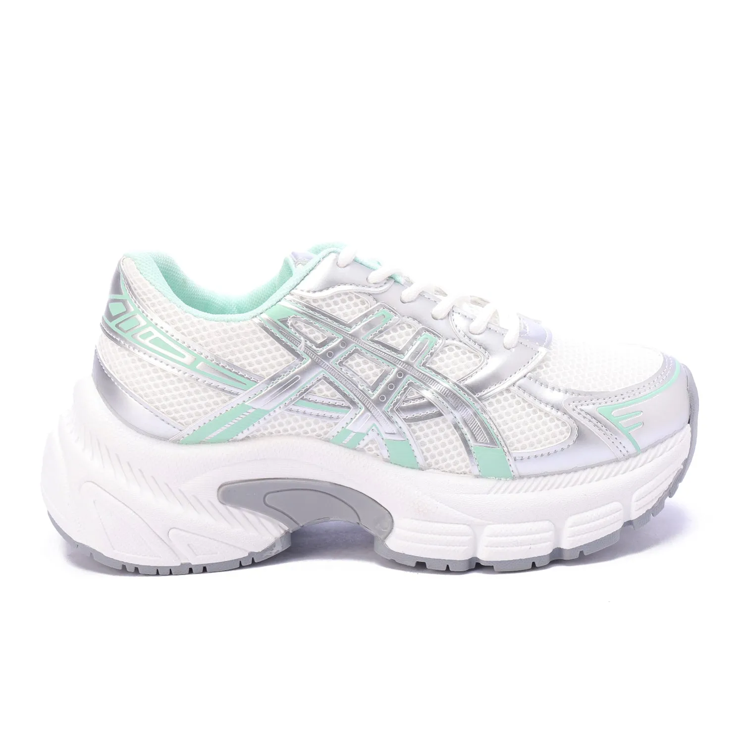 Silver Shadow Retro Running Sneakers-Green
