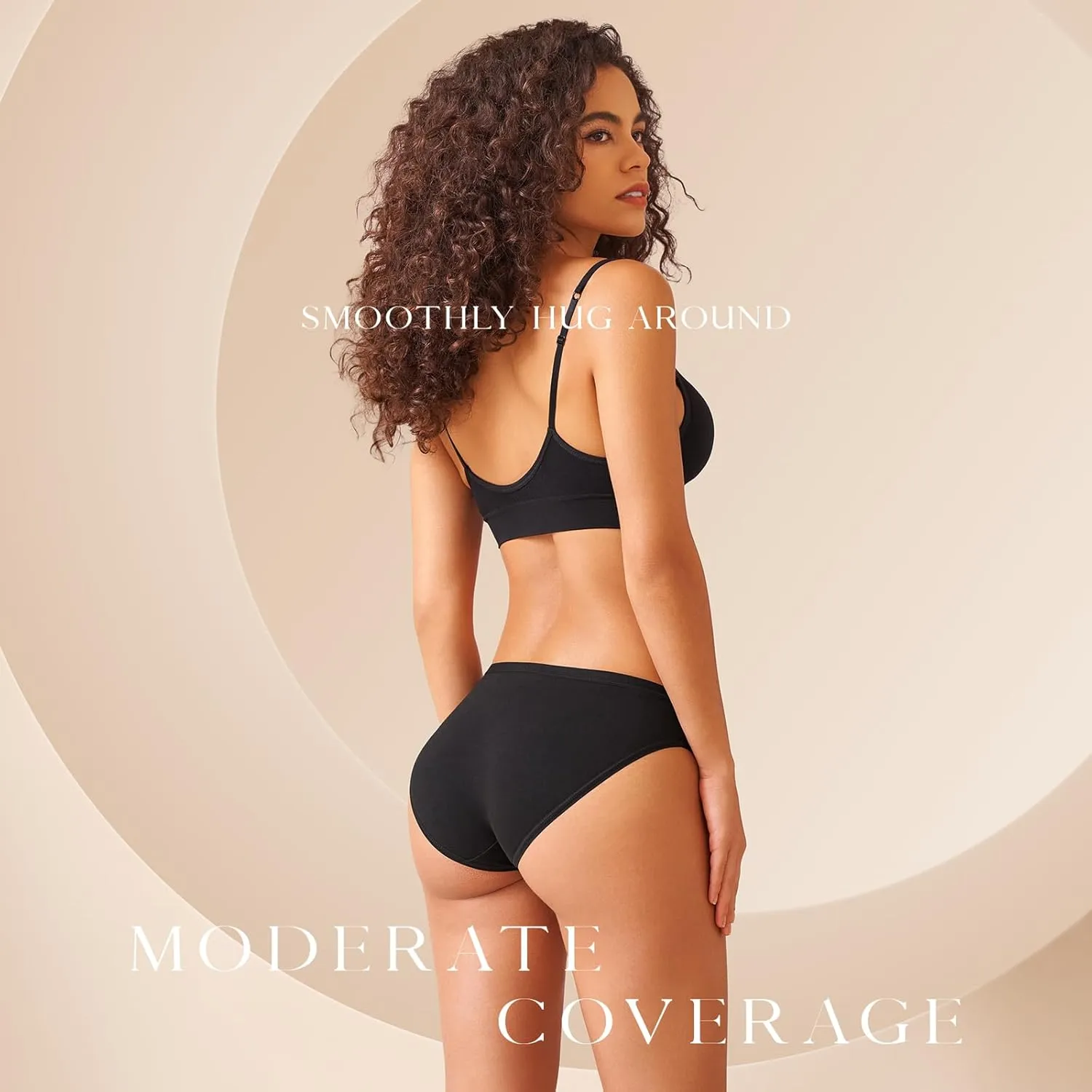 SIMIYA 7/10 Pack Cotton Underwear for Women Stretch Hipster Underwear Panties Breathable Soft Bikini Underwear