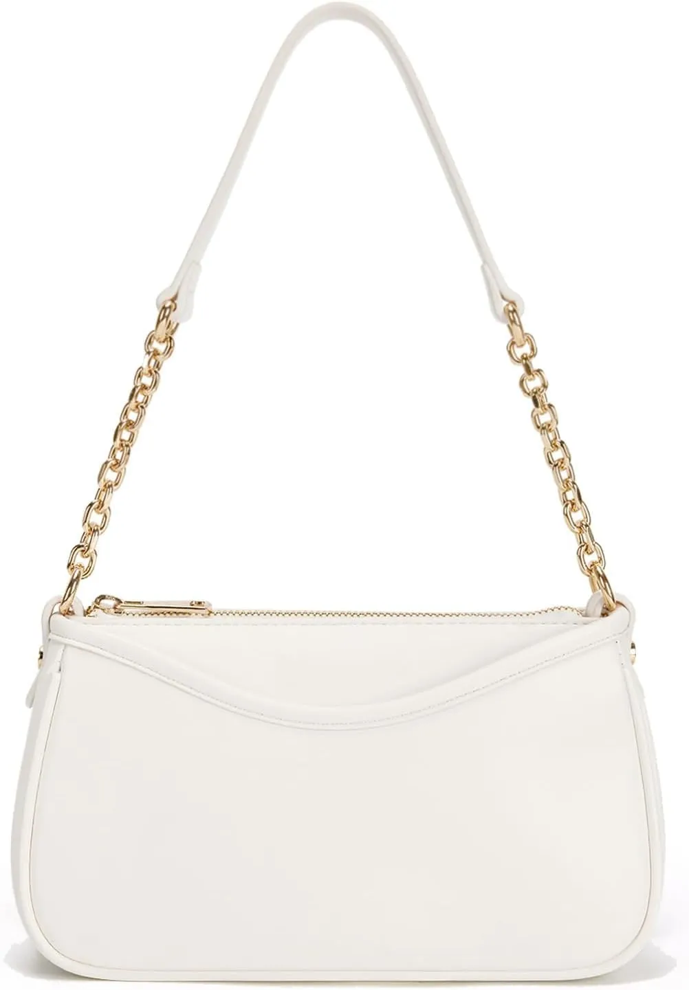 Small Shoulder Bag for Women Trendy Clutch Mini Hobo Handbag with Zipper Closure Genuine Leather Bags for Daily Outfits