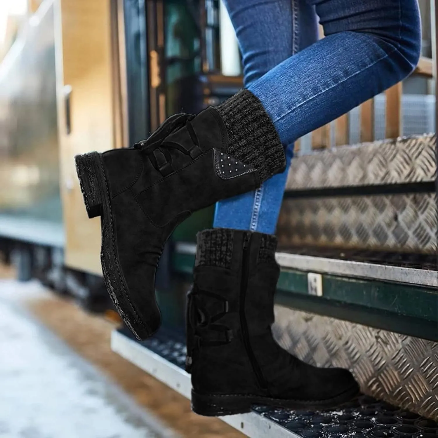 Snow Boot for Women Size 6 Womens Snow Boot 8.5 Wide Women's Snow Boots Ankle Womens Waterproof Insulated Boots Womens Low Hiking Boots Waterproof Lightweight