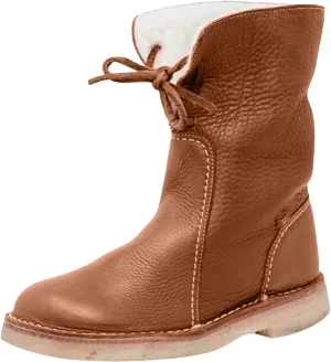 Snow Boots for Women Flat Heel Round Toe Casual Boots Front Lace Up Low Solid Color Large Size Winter Snow Boots