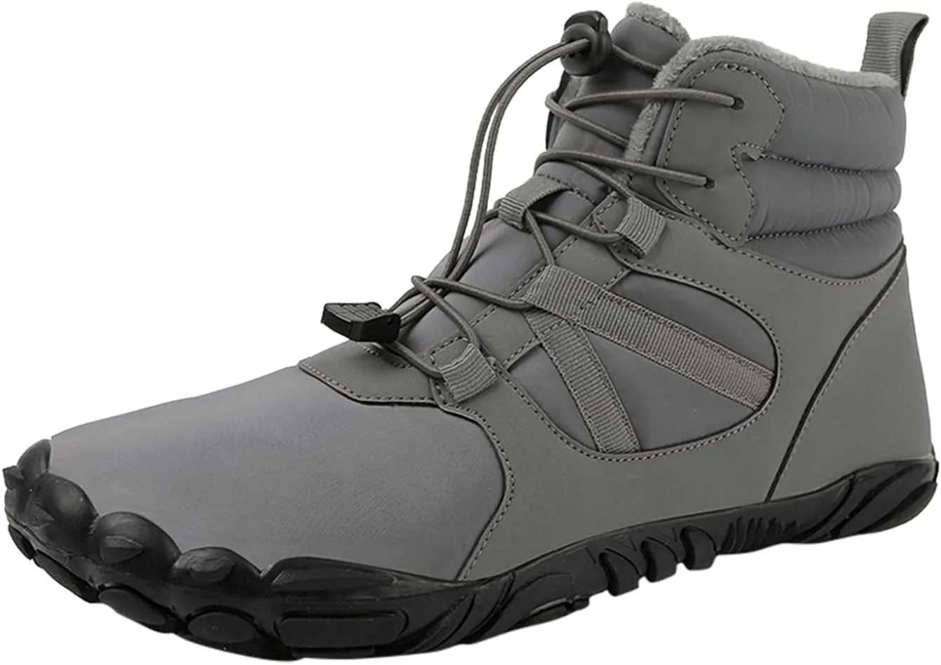 Snow Boots for Women Outdoor Wool Thickened Snow Boots Men Women Warm Non-Slip Waterproof Hiking Five Fingers Shoes
