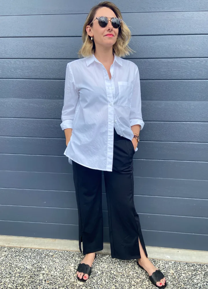Split Hem Wide Leg Pants