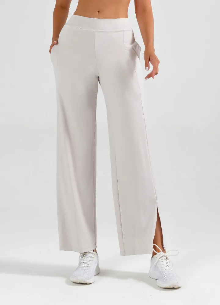 Split Hem Wide Leg Pants