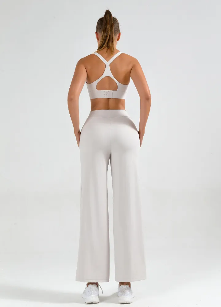 Split Hem Wide Leg Pants