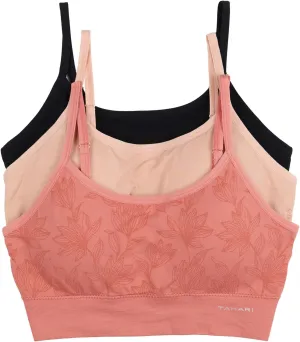 TAHARI Women's 3-Pack Seamless Comfort Bra