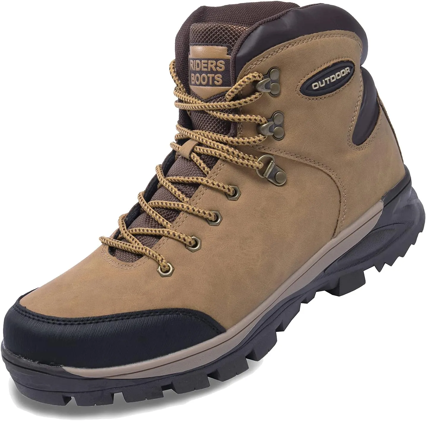 TFO Hiking Boots Mens Outdoor Backpacking Trekking Mountaineering Riding Shoes Travel Leisure Mid Top Shoes