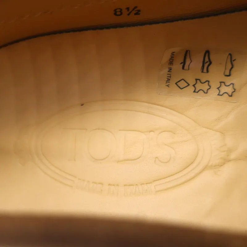 Tod's Driver Penny Loafers Brown Suede Size 8.5 NEW