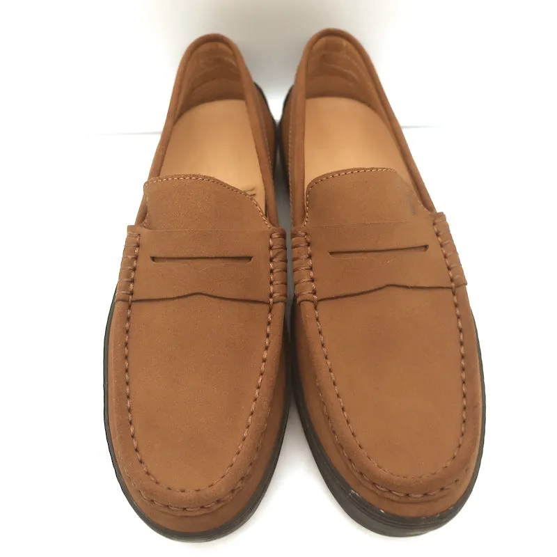 Tod's Driver Penny Loafers Brown Suede Size 8.5 NEW
