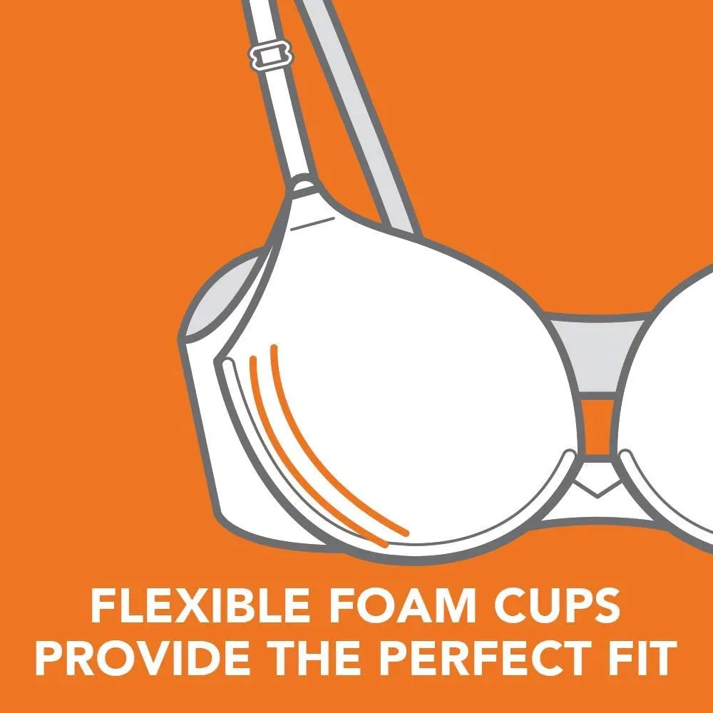 warner's Women's No Side Effects Underarm-Smoothing Comfort Underwire Lightly Lined T-Shirt Bra 1356