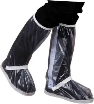 Waterproof Rain Boots Reflective Belt Lightweight Snow Boots Rain Shoes Sturdy Side Elastic