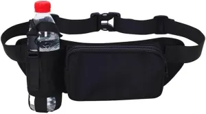 Waterproof Waist Bag With Water Bottle Holder Bum Bag Adjustable Strap Suitable For Outdoors Workout Traveling Hiking Cycling Dog Walking Pouch Bag