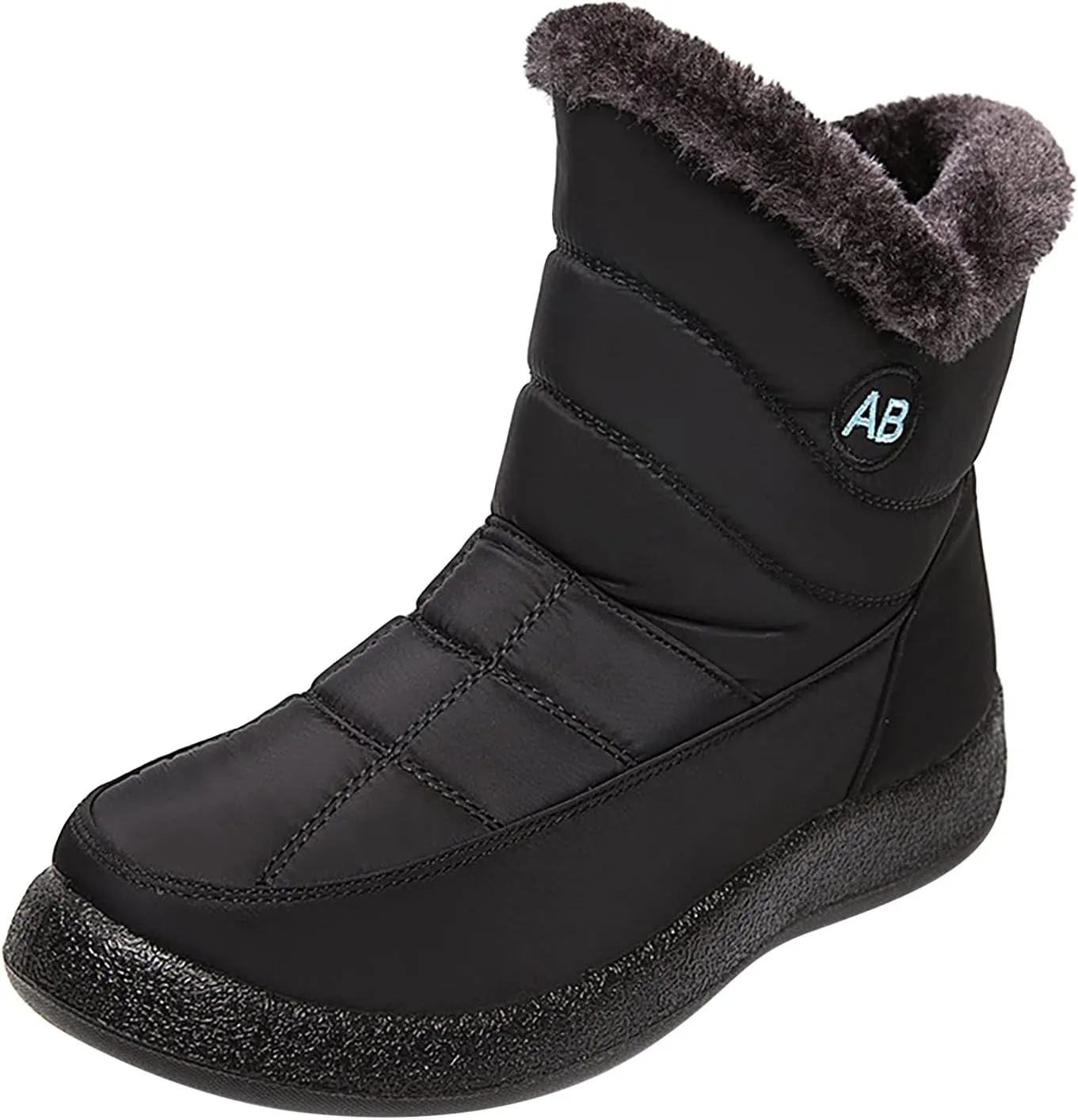 Winter Snow Boots for Women Snow Boots for Women Womens Winter Boots Waterproof Cloth Comfortable Side Zipper Boots
