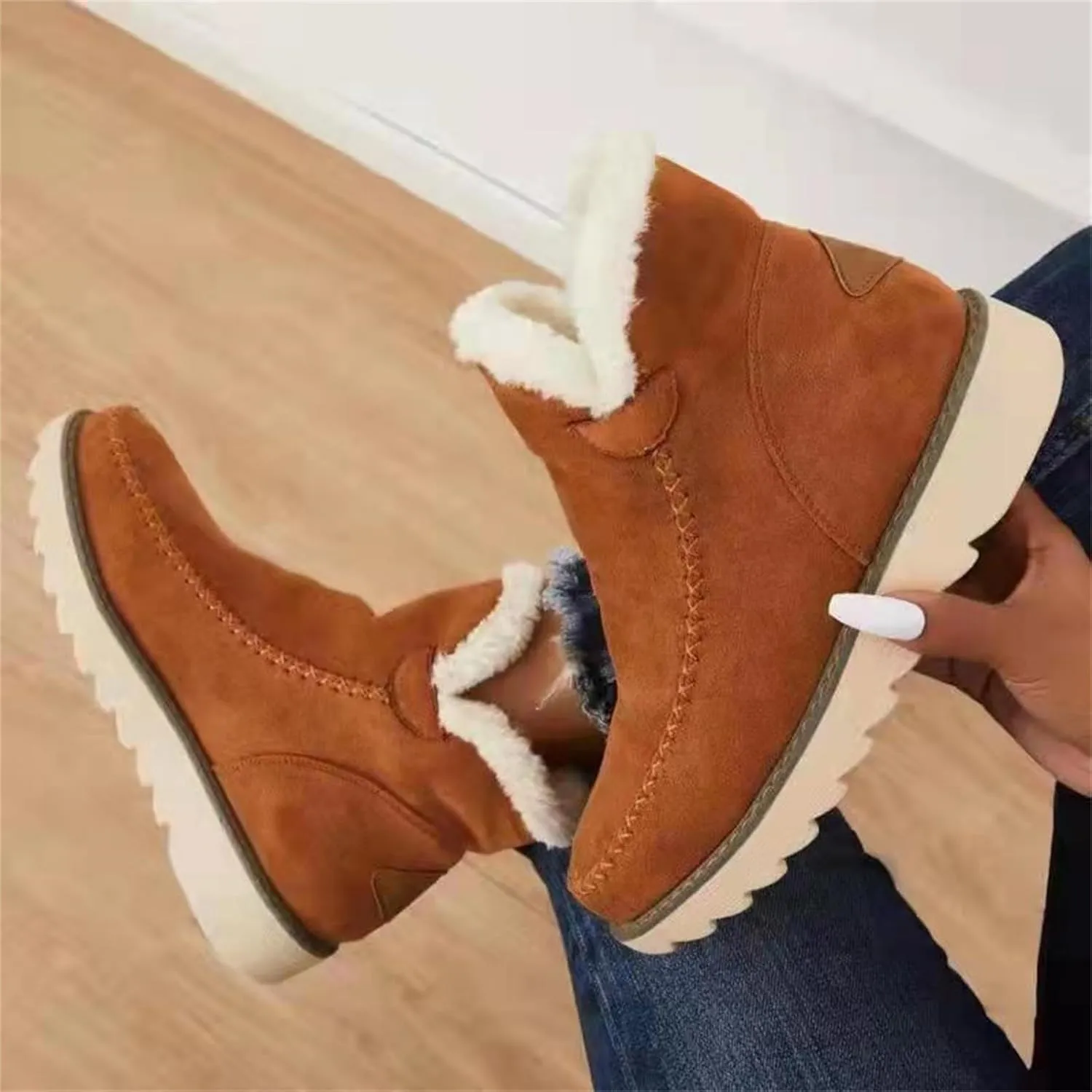 Winter Tall Boots for Women 2023 Trendy Womens Snow Boots Ankle Winter Boots Women Size 8 Knee High Winter Boots for Women Wide Width Botas De Invierno De Mujeres Peludas