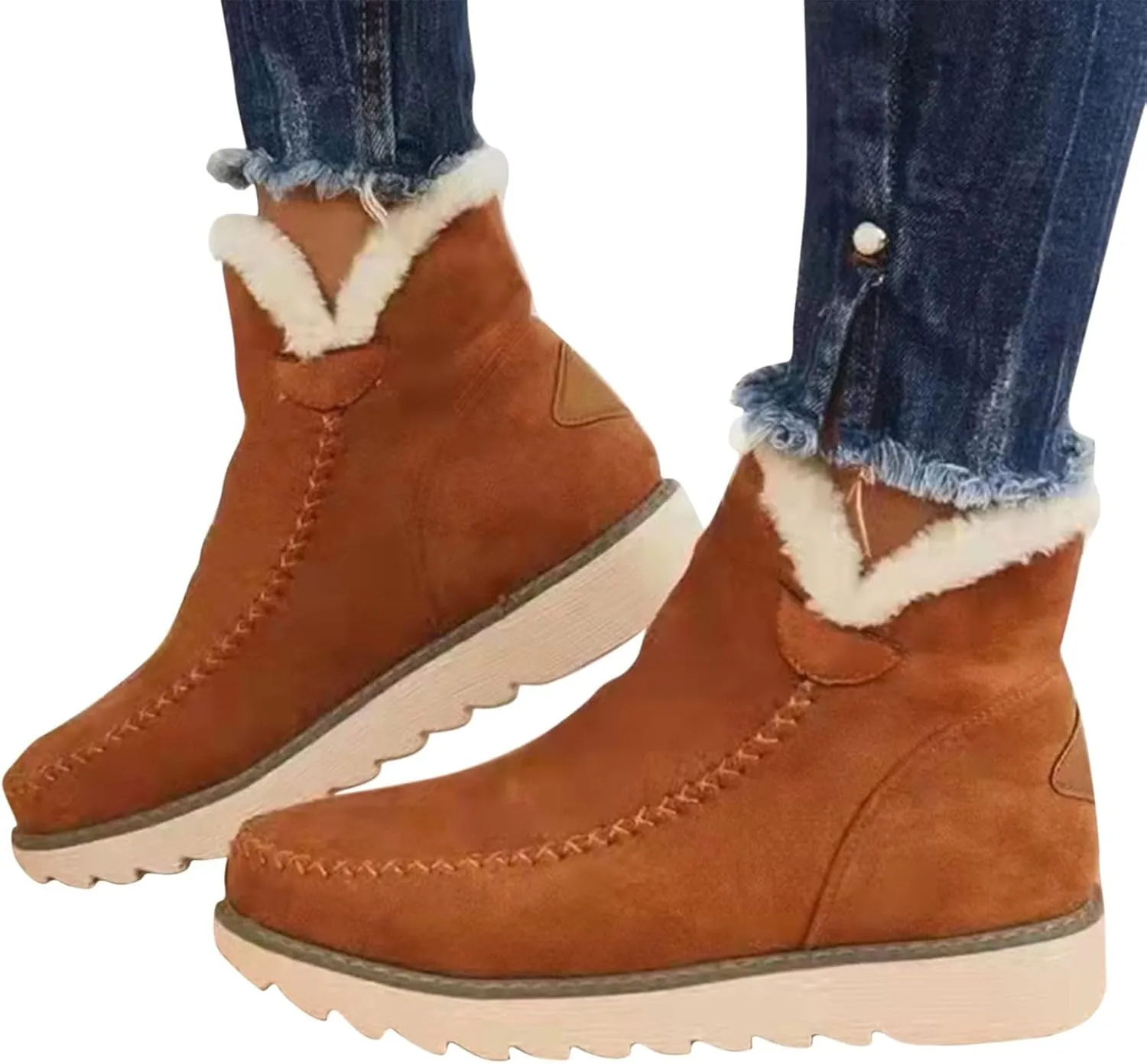 Winter Tall Boots for Women 2023 Trendy Womens Snow Boots Ankle Winter Boots Women Size 8 Knee High Winter Boots for Women Wide Width Botas De Invierno De Mujeres Peludas