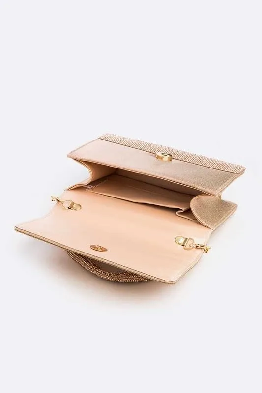 women Elegant Rhinestone Top Handle Clutch Bag  Small Bridal Party Purse brides, bridesmaids, or evening partygoers