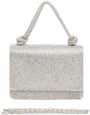 women Elegant Rhinestone Top Handle Clutch Bag  Small Bridal Party Purse brides, bridesmaids, or evening partygoers