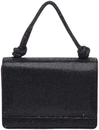women Elegant Rhinestone Top Handle Clutch Bag  Small Bridal Party Purse brides, bridesmaids, or evening partygoers