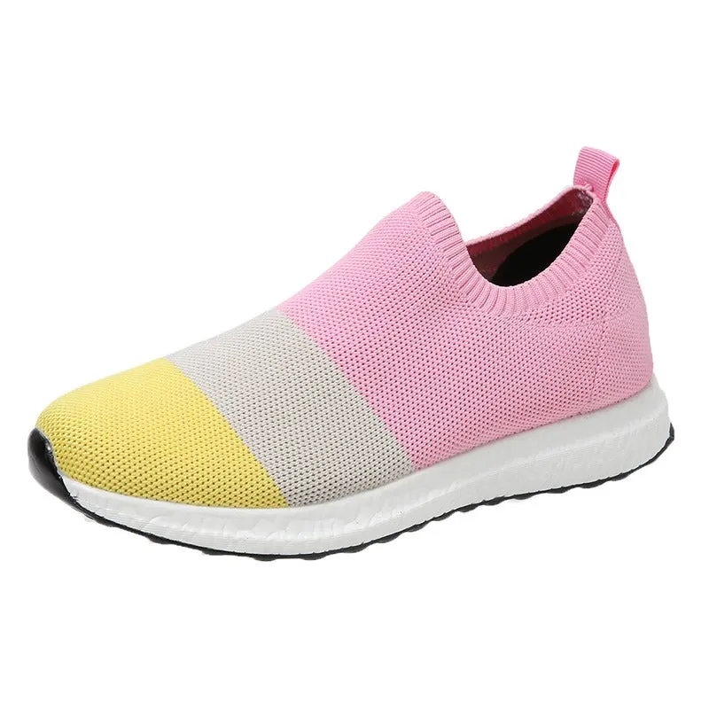 Women Knitted Flat Sneakers