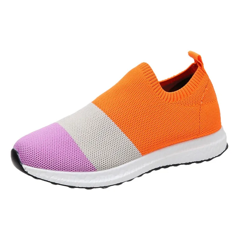 Women Knitted Flat Sneakers