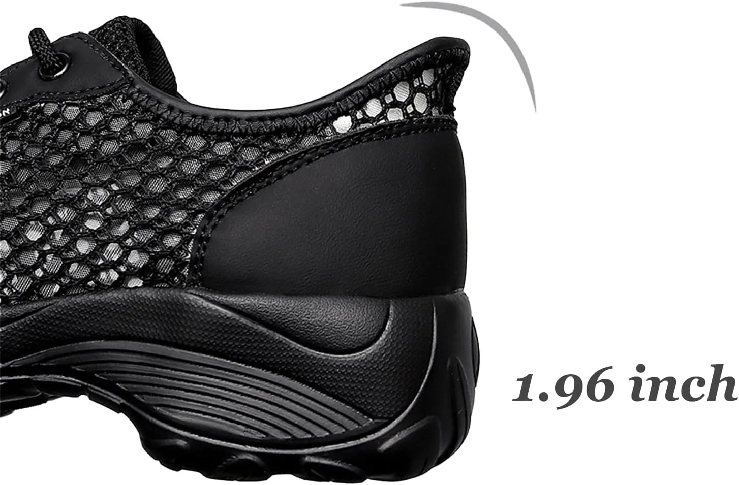 Women's Chunky Platform Comfort Orthopedic Wedge Walking Shoes Breathable Mesh Lace Up Lug Sole Casual Non-Slip Running Shoes