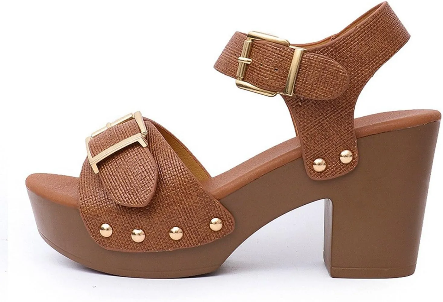 Women's Low Block Chunky Heels Sandals Comfortable Open Toe Adjustable Party Dress Pump Shoes Fashion Comfort Ankle Buckle Heeled Sandal