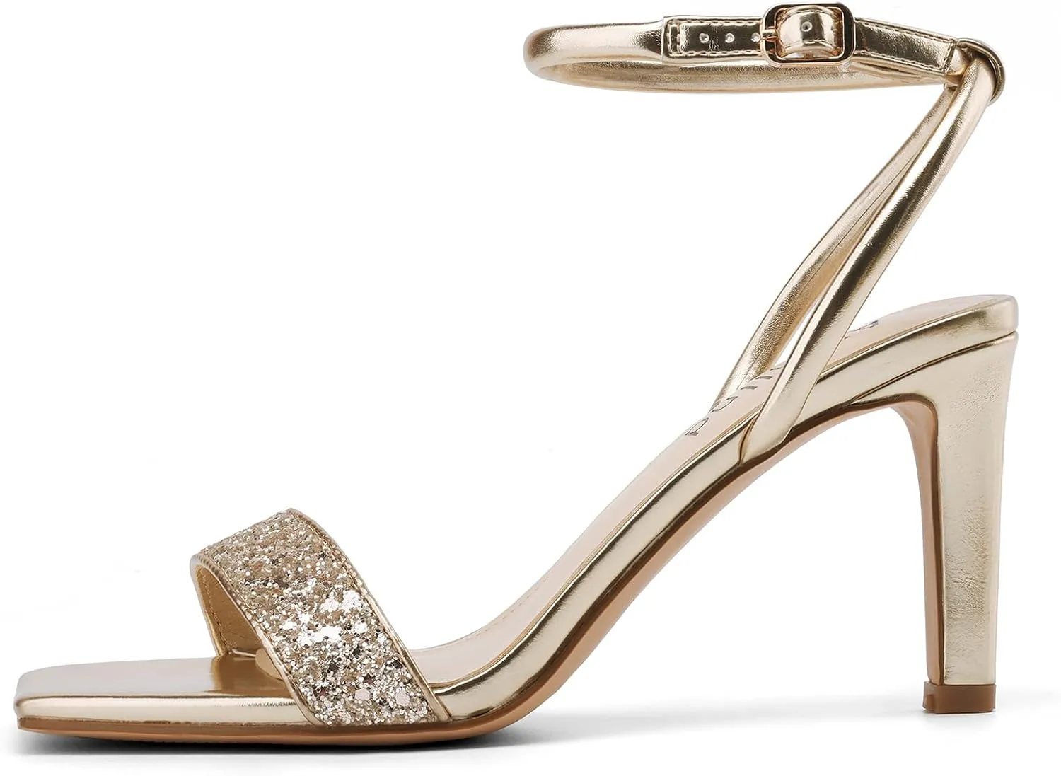 Womens Sandals Glitter Strappy High Heels Sandals Stiletto Heeled Sandals Ankle Strap Heels for Women Party Wedding Daily Wear Prom Sandals Shoes