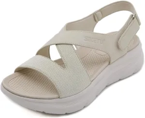 Women's Walking Sports Athletic Sandals Comfortable Outdoor Hiking Arch Support Slingback Casual Summer Beach Shoes