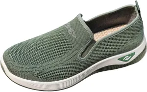 Women's Woven Orthopedic Shoes Comfortable Walking Shoe Breathable Mesh Summer Sneakers Lightweight Wide Width Slip on Shoes Diabetic Nurse Sneaker with Arch Support