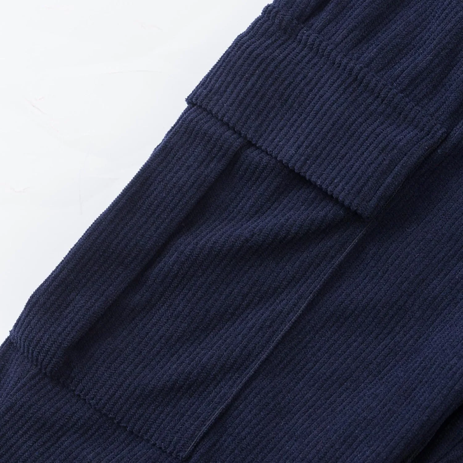 Xiaojmake Men's Baggy Corduroy Cargo Pants Wide Leg Loose Fit Sweatpants Elastic Waist Drawstring Open Bottom Casual Pants