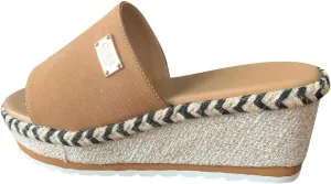 ZSpzx Orthopedic Wedge Sandals for Women Dressy Summer 2025 Women's Espadrilles Platform Sandals Comfortable Slip On Slides Open Toe Slides Boho Walking Shoes Beach Casual Outdoor Slippers