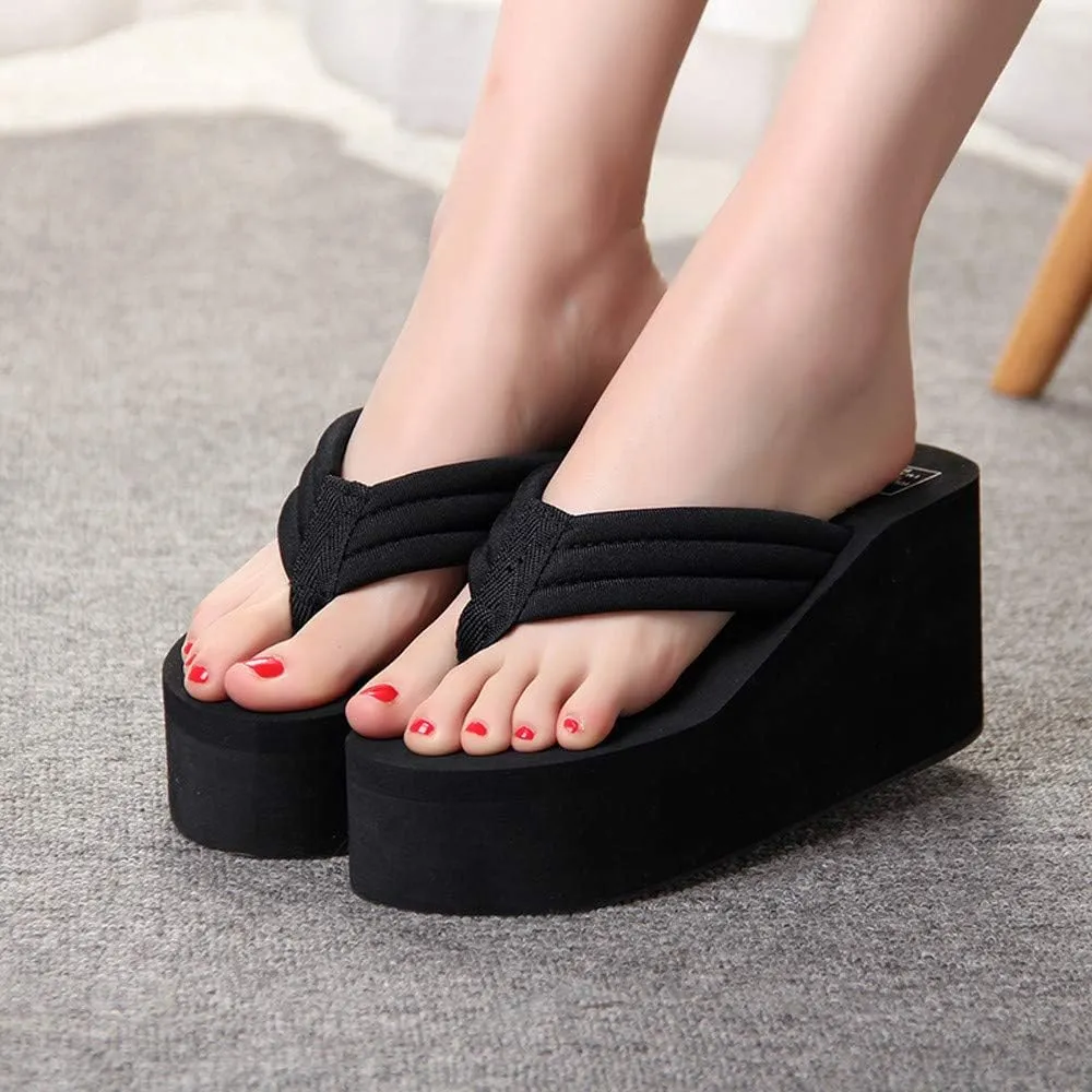 ZSpzx Women Wedge Sandals 2025,Summer Beach Vacation Height Increase Slippers Comfortable Indoor/Outdoor Ladies Dress Soft Cushion Walking Footwear Fashion Breathable Clip Toe Casual Shoe Daily Wear